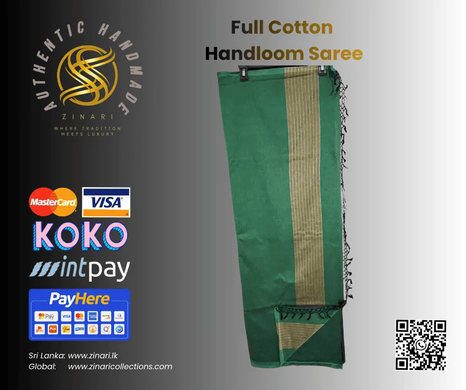 Sri Lankan Full Cotton Saree 1 Sri Lankan Full Cotton Saree