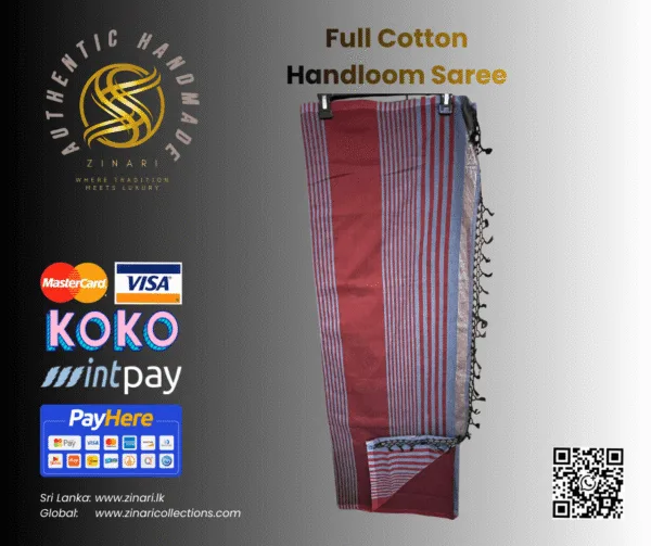 Sri Lankan Full Cotton Saree