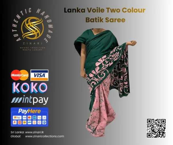 Lanka-Voile-Two-Colour-Batik-Saree