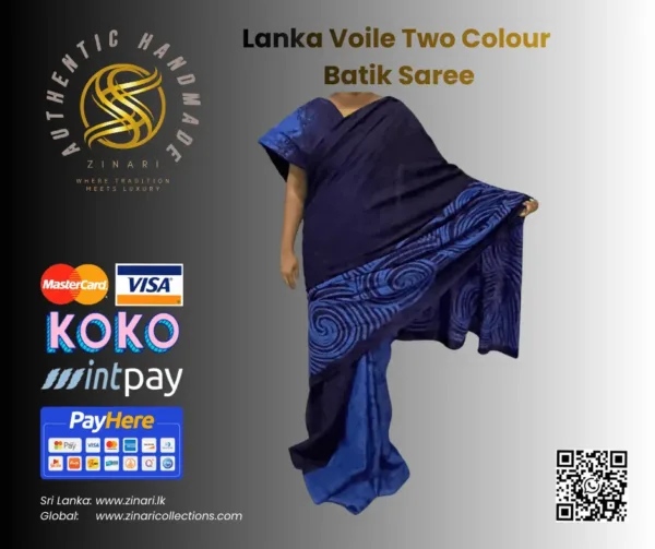 Lanka-Voile-Two-Colour-Batik-Saree
