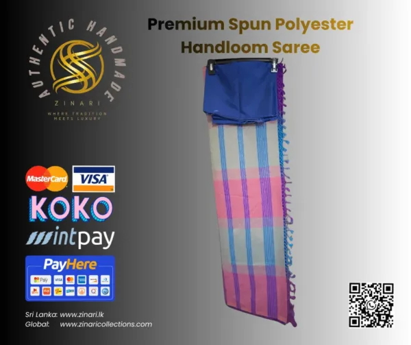 Premium Spun Polyester Handloom Saree
