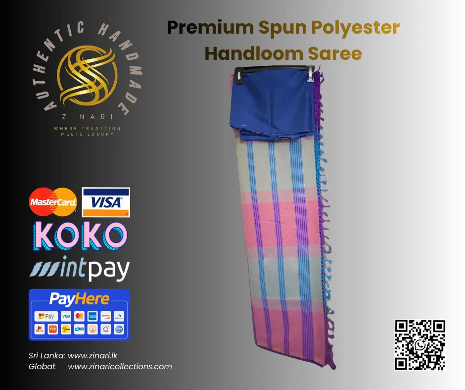 Premium Spun Polyester Handloom Saree 1 Premium Spun Polyester Handloom Saree