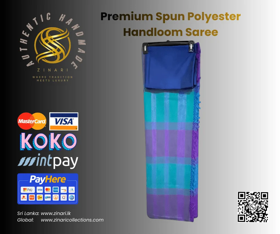 Premium Spun Polyester Handloom Saree 1 Premium Spun Polyester Handloom Saree
