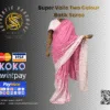 Super Voile Two Colour Batik Saree